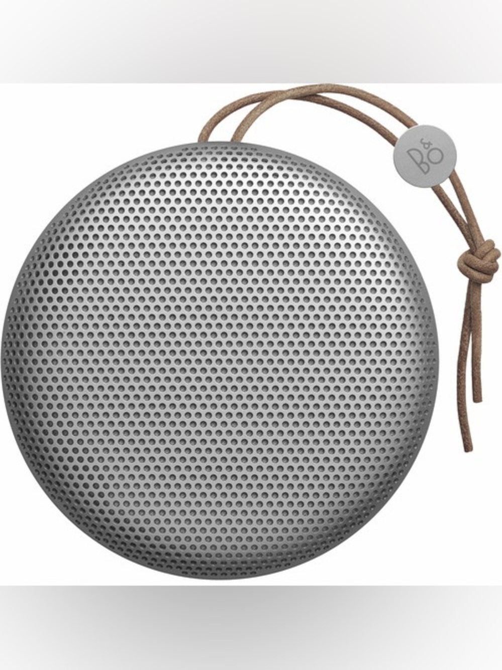 Bang & Olufsen Beoplay A1 Portable Bluetooth Speaker - Silver with Brown Strap